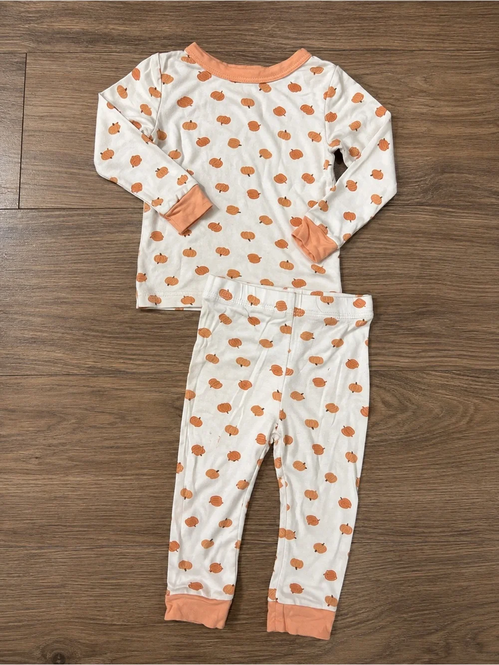 Bamboo Pumpkin Print Pajama Set